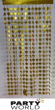 Gold Rectangles Foil Curtain 1 x 2m