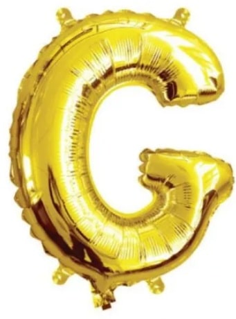 Gold Letter G Foil Mini Balloon