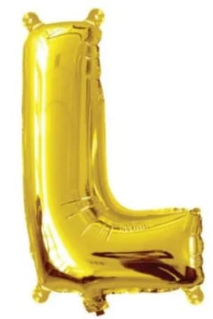 Gold Letter L Foil Mini Balloon