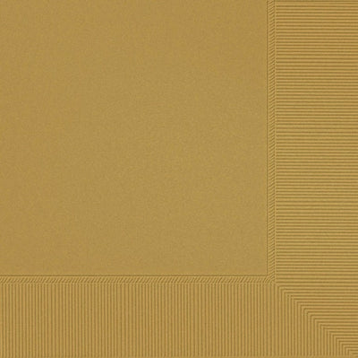 Gold Matte Paper Luncheon Napkins 20pk