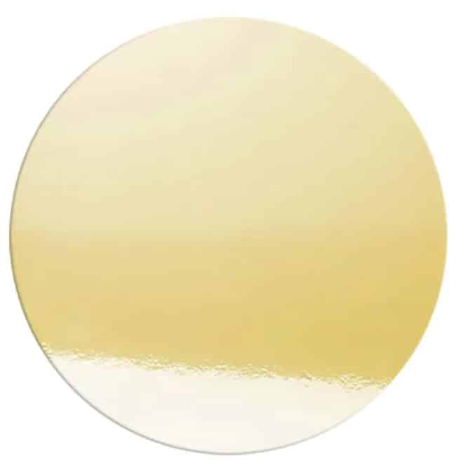 Gold Mirror Round Cake Board 6mm x 20.32cm