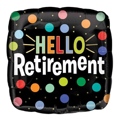 Foil Balloon 18" Hello Retirement