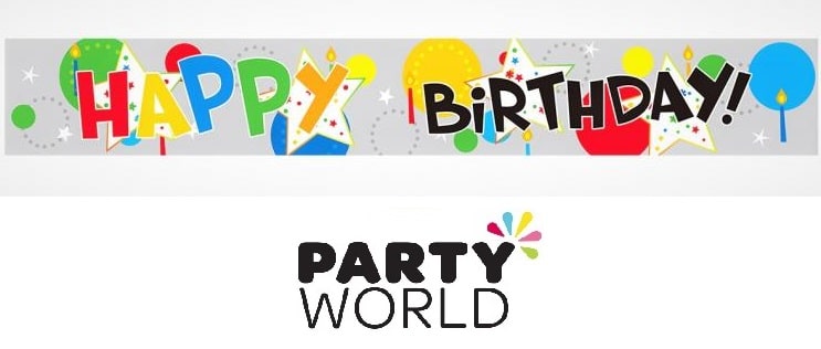 Happy Retirement Holographic Foil Banner 3.36m