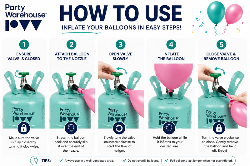 Balloon Helium Gas Tank 7L