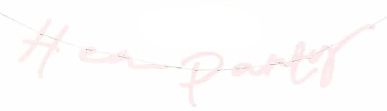 Hens Party  Bride Pink Bunting