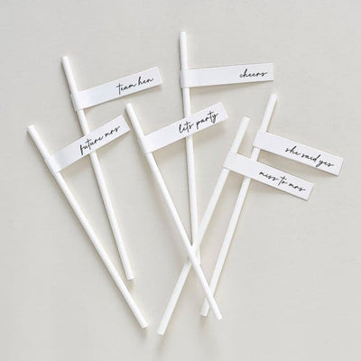 Hen's Party Paper Straws 16pk