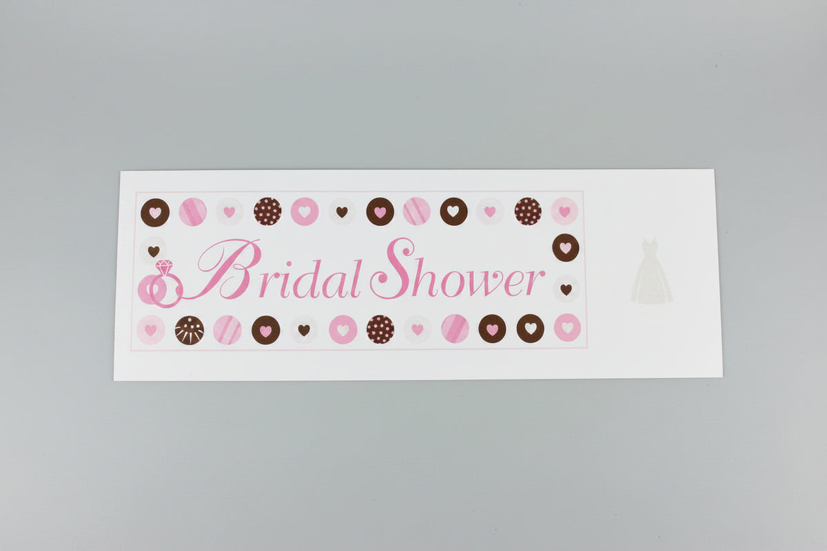 Bridal Shower Banner Pink Foil