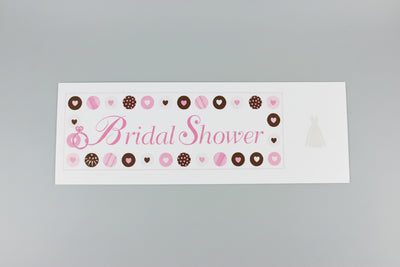 Bridal Shower Banner Pink Foil