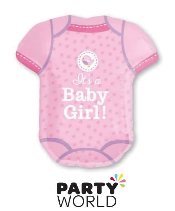 Its A Baby Girl Shower With Love Supershape Pink Foil Balloon