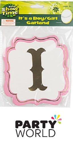 Its A Girl Garland Bunting