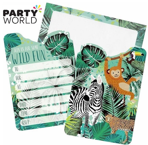 Jungle Safari Party Invitations (8pk)