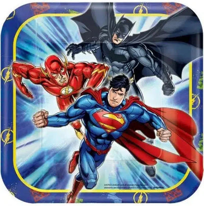 Justice League 17cm Square Plates (8)