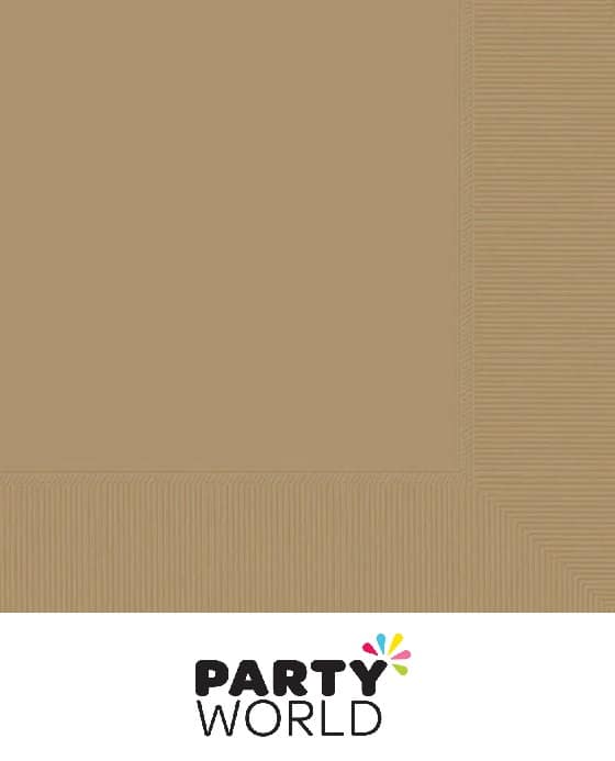 Kraft Paper Luncheon Napkins 16pk 33x33cm