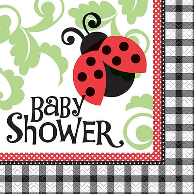 Ladybug Party Luncheon Napkins 16pk