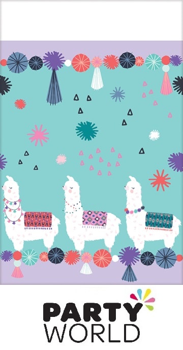 Llama Fun Party Paper Tablecover