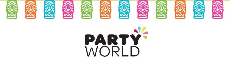 Luau Tropical Tiki Party Flag Banner