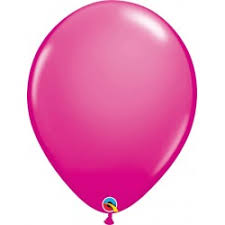 Balloon Single Metallic Magenta Pink