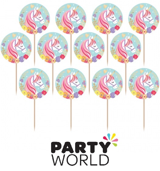 Magical Unicorn Foil Picks (24)