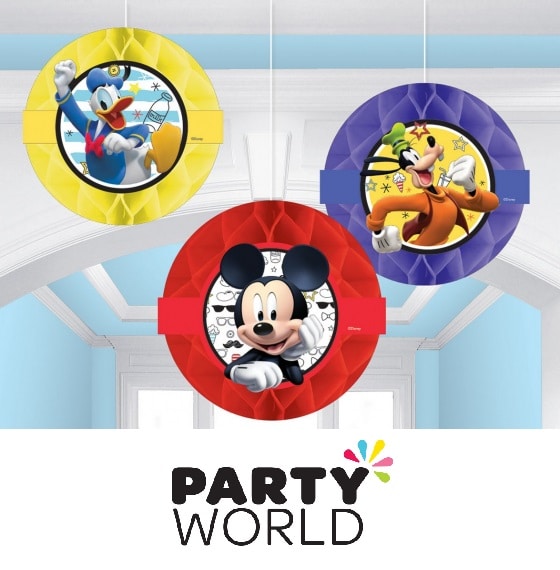 Mickey Mouse Honeycomb Hanging Decorations (3)