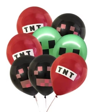 Mexican Cactus Latex Balloons Pink & White (6pk)
