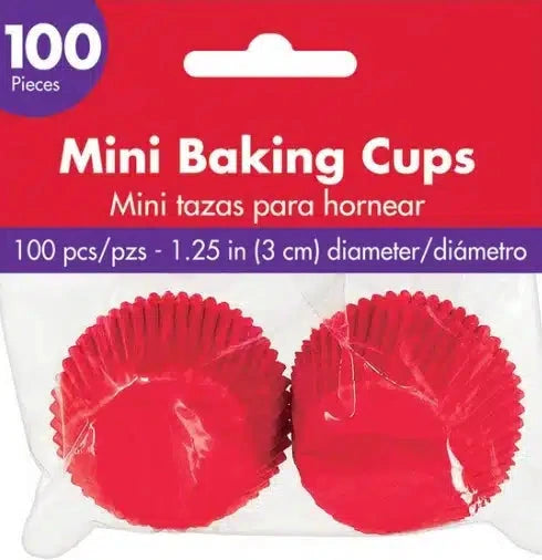 Mini Cupcake Cases - Apple Red (100)