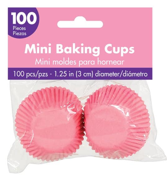 Mini Cupcake Cases - Soft Pink (100)