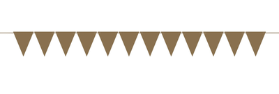 Mini Paper Pennant Banner - Gold
