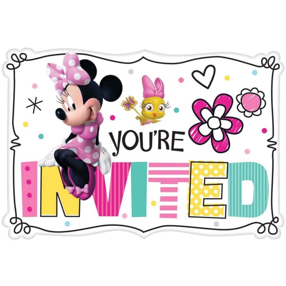 Minnie Mouse Party Postcard Invitations (8)
