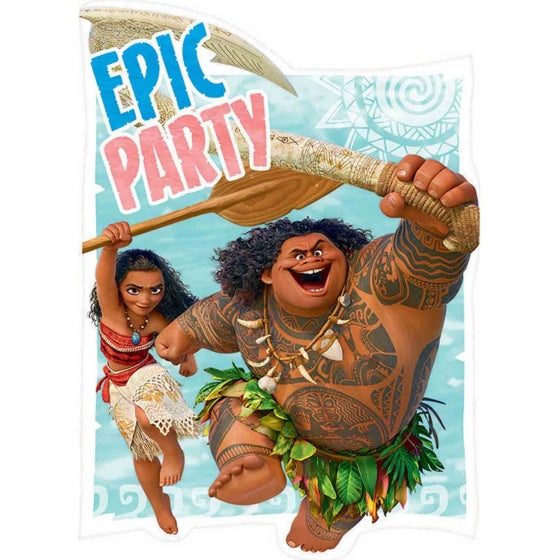 Moana Party Postcard Invitations (8)