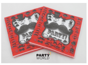 Mustache Party Luncheon Napkins (20)