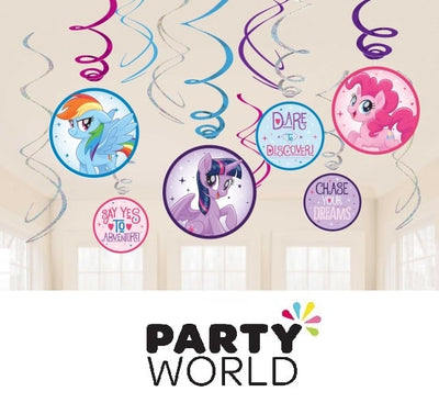 My Little Pony Hanging Swirl Decorations (12pcs)