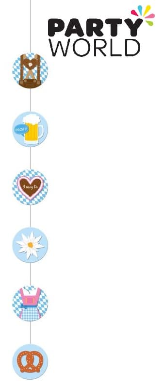 Oktoberfest Hanging String Decorations (4pk)