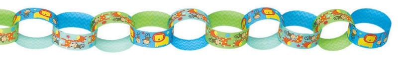 Jungle Birthday Chain Link Garland