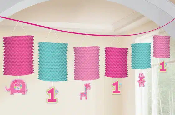 1st Birthday Paper Lantern Garland