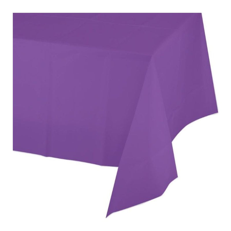 Plastic Table Cover Rectangle - Purple