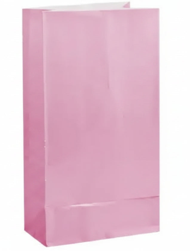 Paper Treat Bags - Pink (12)