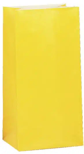 Paper Treat Bags - Yellow (12)