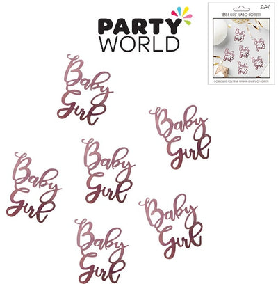 Pink Baby Girl Baby Shower Confetti