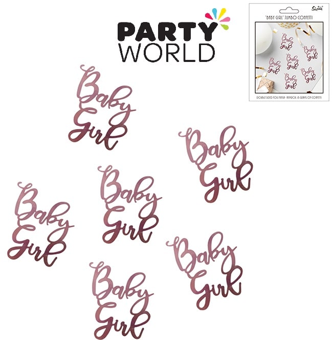 Pink Baby Girl Baby Shower Confetti