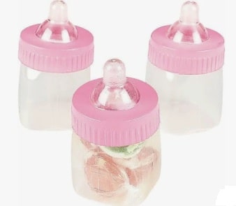 Pink Baby Shower Fillable Baby Bottles (6)