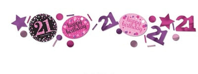 Pink Celebration 21st Confetti Value Pack (34g)