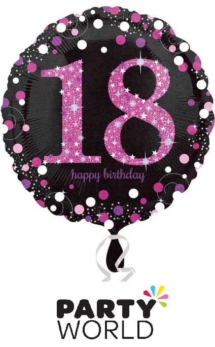 Pink Celebration 90th Foil Balloon 45cm