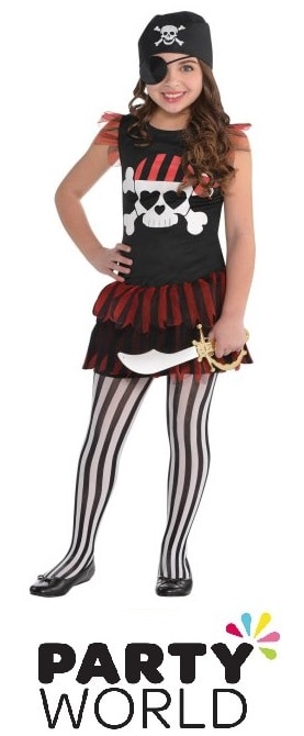 Pirate Party T-Shirt Dress Child Size Up To Age 10 (134cm) (Dress only!)