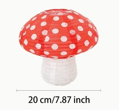 Soft Pink Lantern With White Dots 34cm