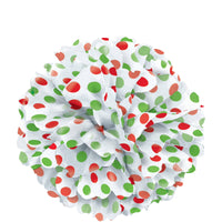 Red & Green Puff Ball - 35cm