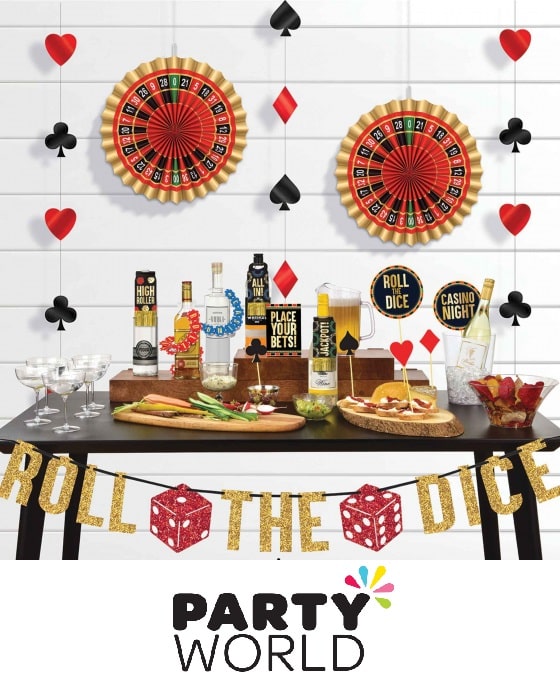 Roll The Dice Casino Bar Decorating Kit