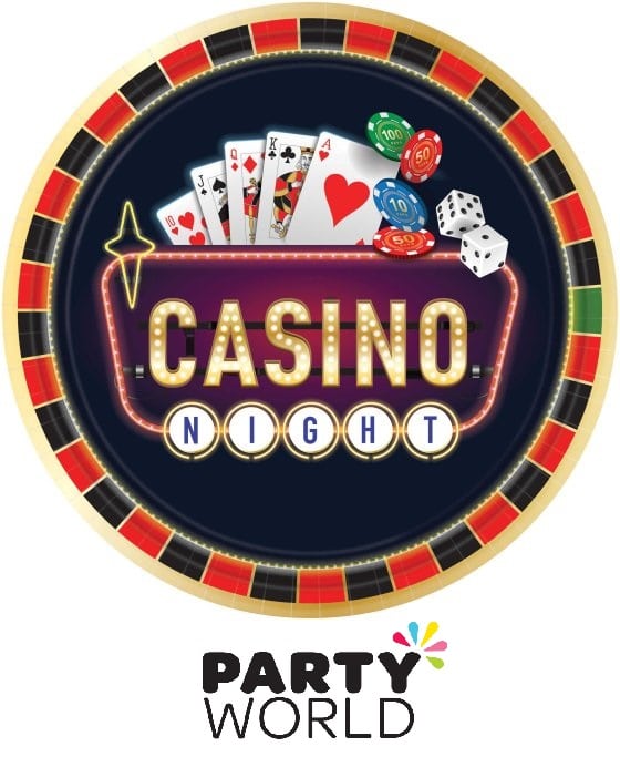 Roll The Dice Casino Paper Plates 7in (8pk)