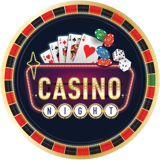 Roll The Dice Casino Large Paper Plates (8pk)