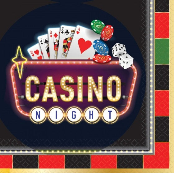 Roll The Dice Casino Luncheon Napkins (16pk)