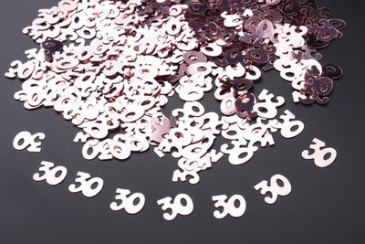 Rose Gold 30th Birthday Table Scatters